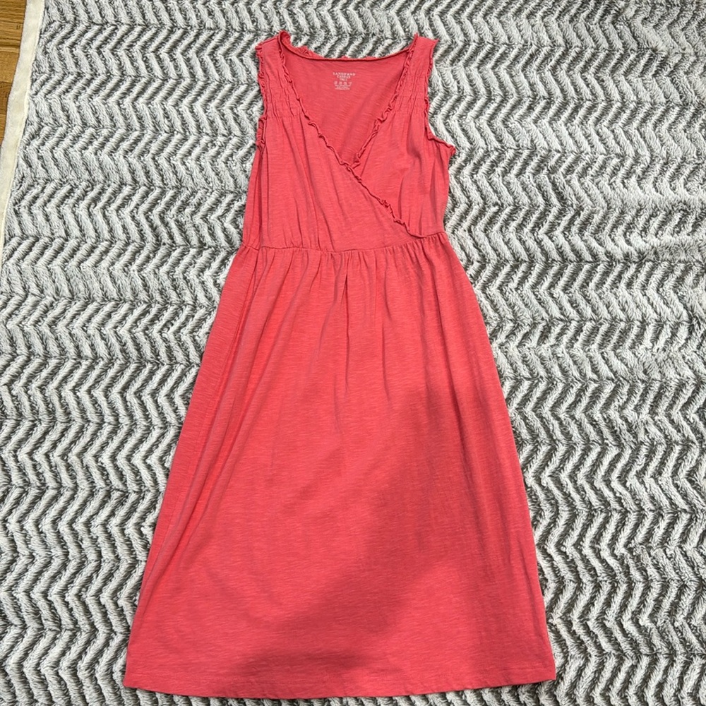 Landsend Canvas pink Sundress-size XXS